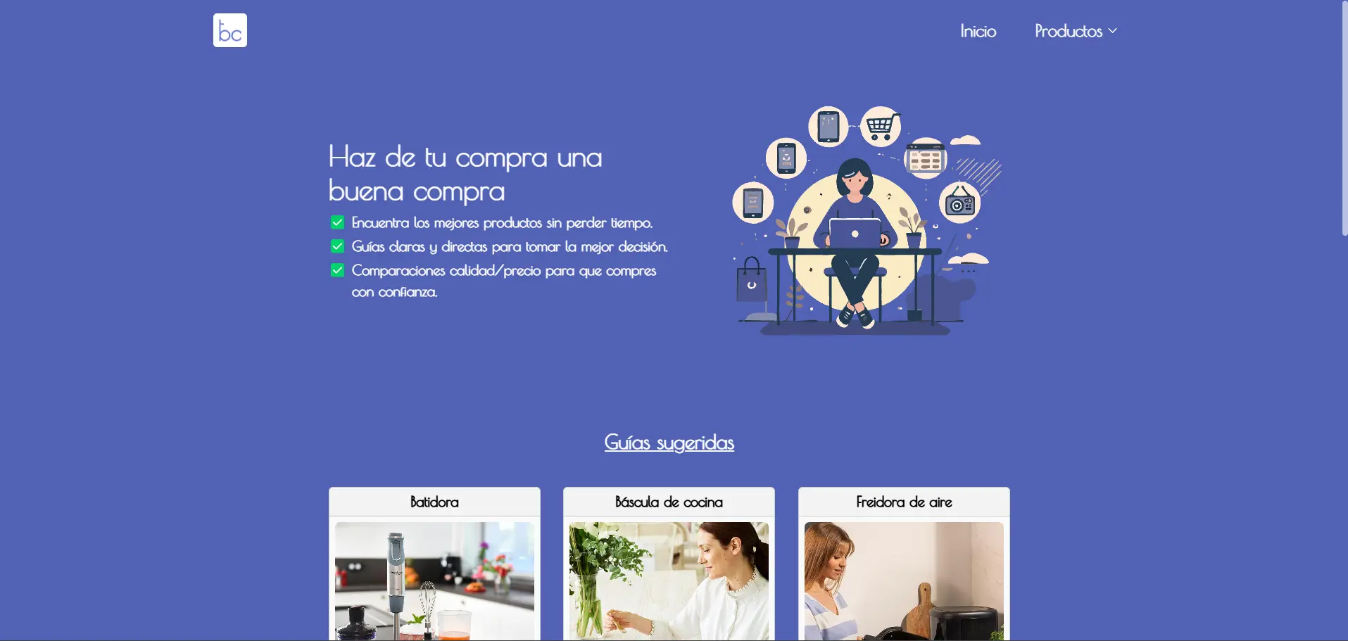 Captura de pantalla de TuBuenaCompra